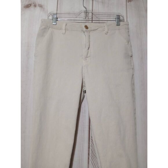 Kut From the Kloth Jeans Ladies 12‎ Ivory High Rise Mom - Picture 3 of 8